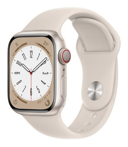 Apple Watch Series 8 (41mm, Gps + Cellular)  Aluminio Blanco Blanco Blanco