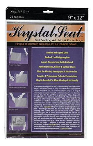 Krystal Seal Art And Photo Bags - Resealable Archival S...