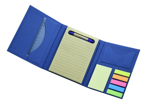Cuaderno Notas Adhesivas Post Its Block De Notas Ecologico Color Azul
