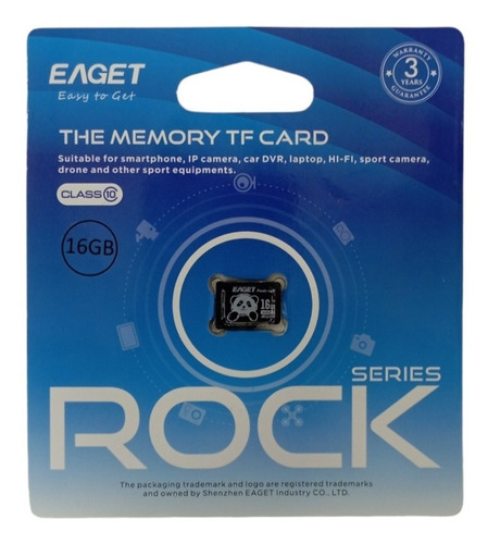 Memoria Micro Sd 16 Gb Eaget Clase 10