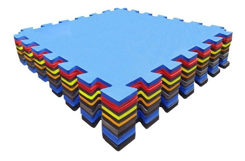 Kit 10 Tatame Tapete Eva 100x100x3cm 1x1 Metro 30mm