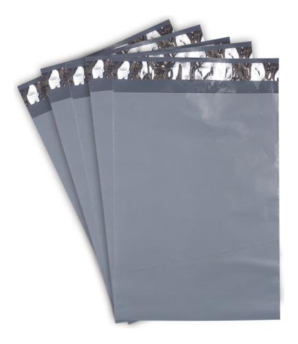 500 Bolsa Sobres Para Paquetería Recicladas 22 X 30 Cm Color Gris