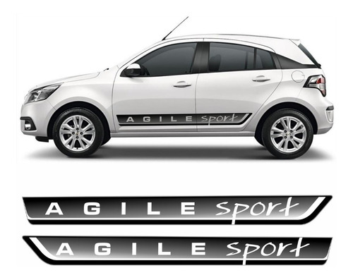 Adesivo Chevrolet Agile Faixa Lateral Sport 3m Ag003 