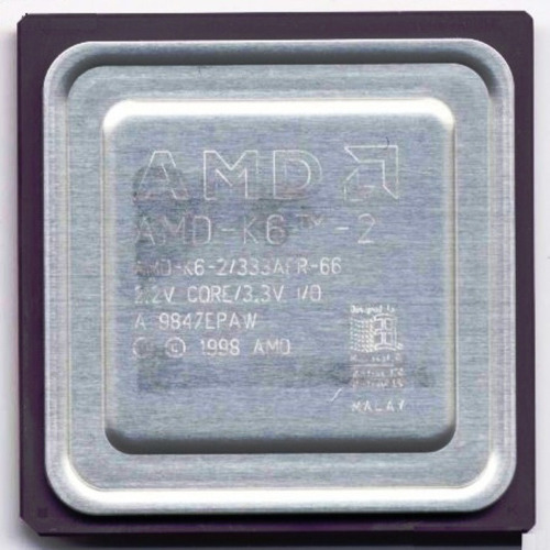 Microprocesador Retro Vintage Amd K6-2 333 Afr X Congreso 