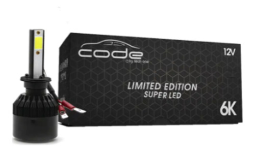 Par Lâmpada Super Led Limited Edition 12v 6000k H1 Techone