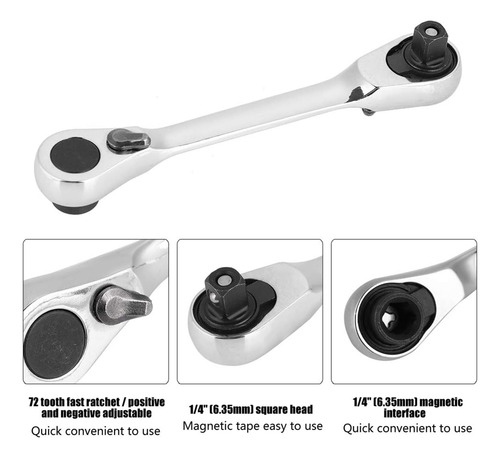 Para Llave De Trinquete De 1/4 De Pulgada, Herramienta De