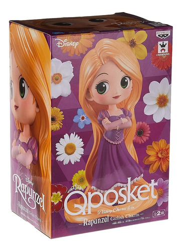 Boneca Q Posket Rapunzel | Disney | Banpresto Bandai