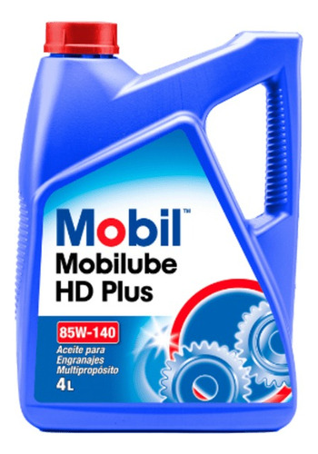 Aceite Mobil Mobilube Hd Plus 85w-140  -  Bidon 4 Lt