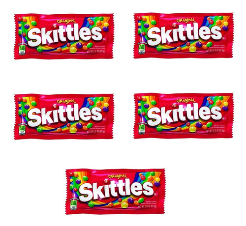 5 Skittles Original Masticables - Kg a $4098