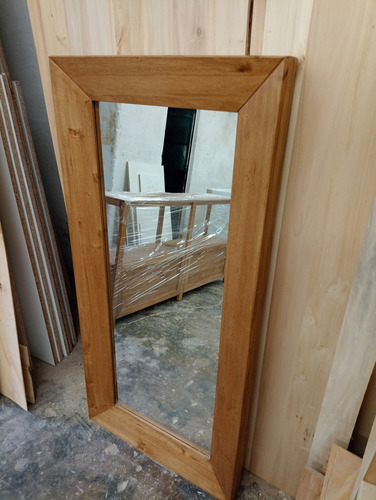 Espejo Madera Maciza Alamo Tono Petiribi 1.30 X 0.60 Miel Tono Paraíso