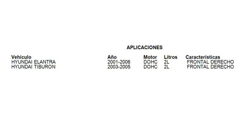 Soporte Motor Frontal Derecho Tiburon 2003-2005 2.0l Hyundai