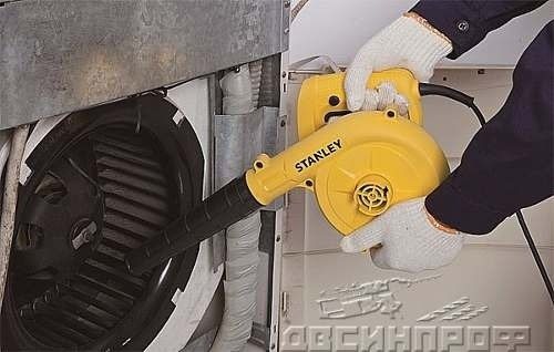 Imagen 5 de 5 de Sopladora aspiradora Stanley STPT600 eléctrica 600W negro/amarillo 120V