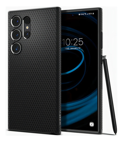 Funda Spigen Liquid Air Para Samsung Galaxy S24 Ultra Color Negro
