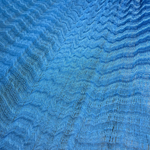 Imagen 7 de 7 de Hamaca Artesanal Maya De Nylon Alta Calidad Azul