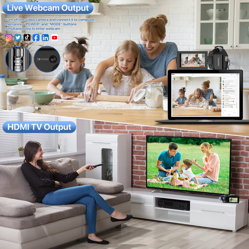 Câmera De Vídeo Alsone Fhd 1080p 24,0 Mp 3,0 Polegadas Com R