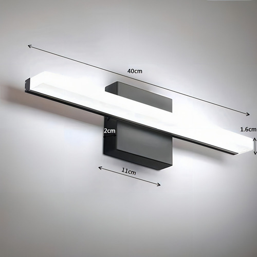 40cm Lámpara De Pared Led Tocador De Luz De Espejo Luz Tricolor