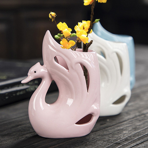 Maceta Calada Con Forma De Cisne, Maceta