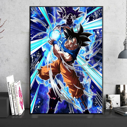 Cuadro Decorativo Goku Ultra Instinto Dragon Ball Z 40x60cm | Meses sin  intereses
