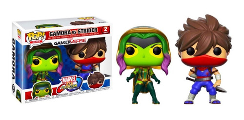 Funko Pop!  Marvel Vs Capcom -  Gamora Vs Strider  2 Pack