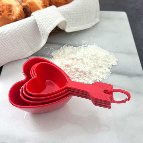 Juego De 4 Tazas Medidoras De Melamina Multiusos