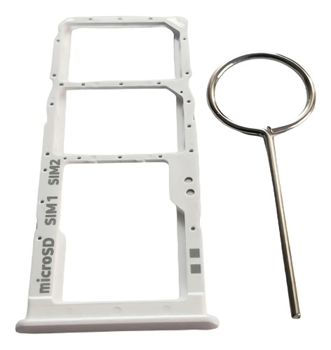 Gaveta Bandeja Chip Slot Sim Card Galaxy A21s A217 Cor Branco