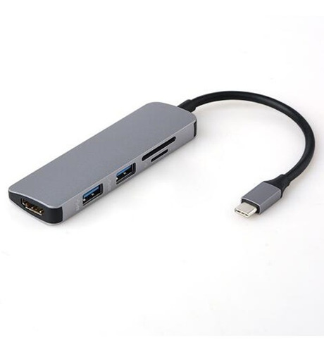 Hub Adaptador Usb C Hdmi + 2x Usb 3.0 + Sd / Micro Sd / Sd