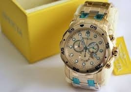 Invicta Original Men 0074 Pro Diver Analog Swiss Quartz 18k