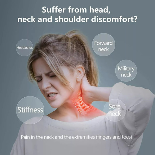 Relajante De Cuello Hombros Dispositivo De Tracción Cervical Color Azul