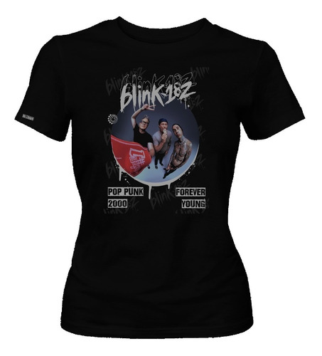 Camiseta Blink 182 Inegrantes Pop Punk 2000 Dama Mujer Dbo