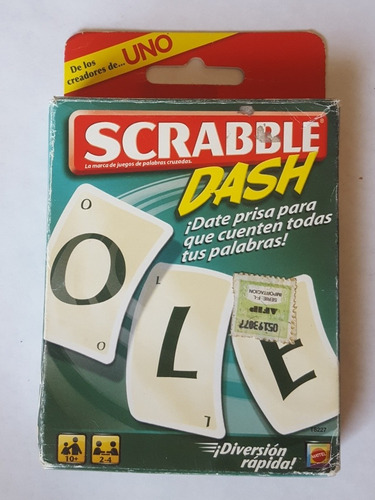 Scrabble Dash Cartas Juego De Mesa Familiar Mattel Oferta