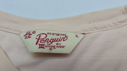Remera Penguin Talle Xl = L Mangas Cortas