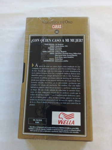 Imagen 2 de 2 de Con Quien Caso Mi Mujer Minghella Videoteca Oro Caras#43 Vhs
