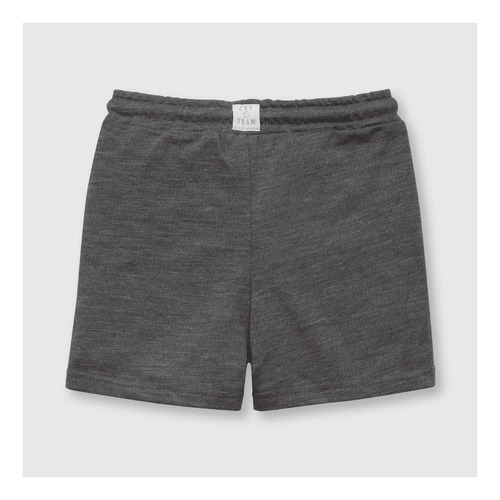 Bermuda De Bebe Niño Con Bolsillo Grafito (3 A 36 Meses)