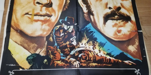 Afiche Original Cine Película Duelo De Titanes 1957 (Usado)