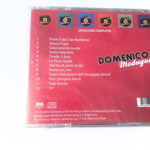Cd Domenico Modugno Inmortales Del Amor Sellado