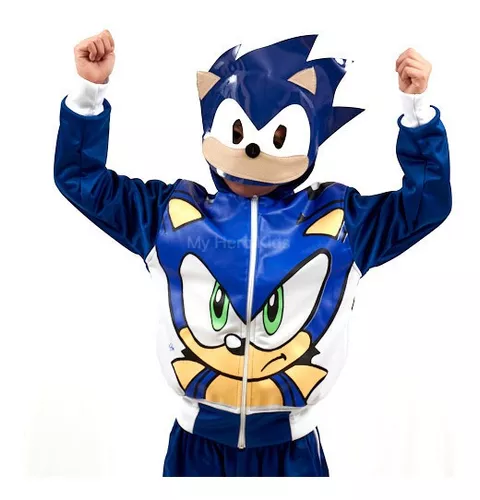 Pants Y Chamarra Disfraz Sonic Blue