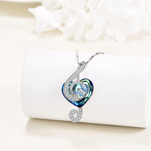 Popkimi Regalos Para Amantes De La Música Collar De Notas Mu