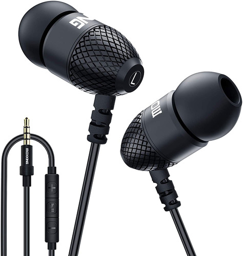 Auriculares Con Cable 3.5mm Moxking Con Microfono Negro