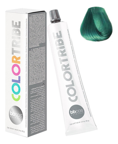      Tintura Fantasía Colortribe Bbcos 100ml Tono Aguamarina