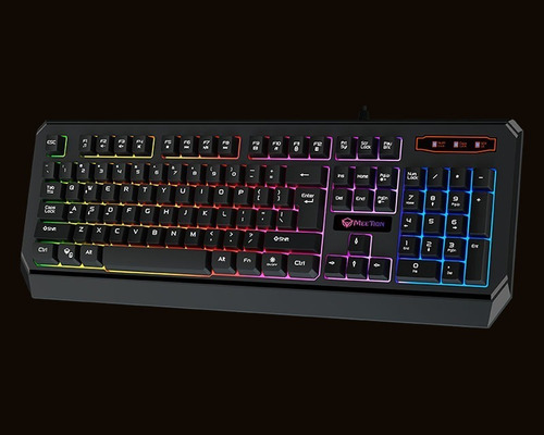 Imagen 4 de 6 de Teclado Gamer Retroiluminado Rgb Waterproof Meetion Mt-k9320