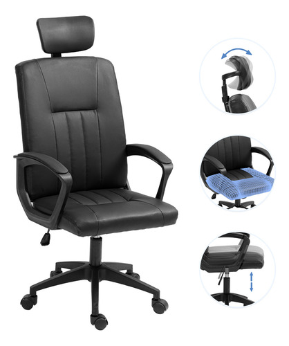 Silla Escritorio Ejecutiva Emilio Plus Oficina Ergonomica
