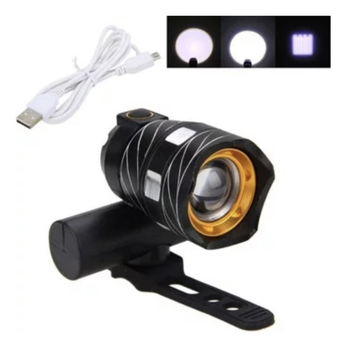 10 Lampara Linterna Camping Recargable Usb Impermeable