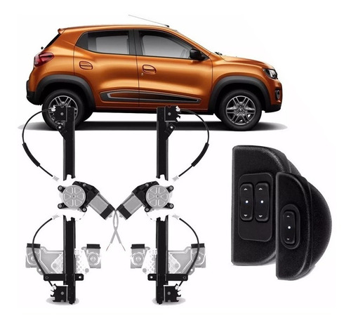 Kit Alzacristales Renault Kwid Electricos Dp20 Lanzamiento!!