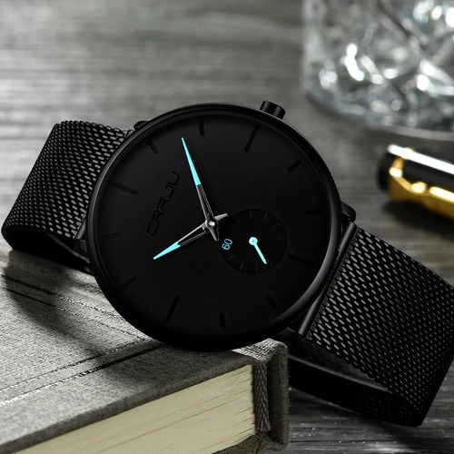 Relógio Masculino Casual Esportivo Luxo Crrju A Prova D'água