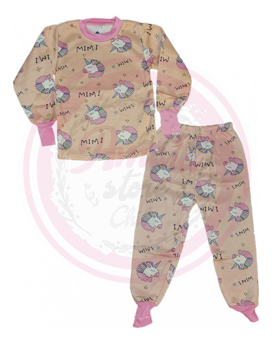 Imagen 1 de 4 de Pack 2 Pijama Niña Diseños A Elección Polar 2 Pzas