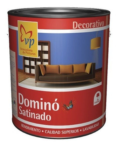 Pintura Satinada Color Blanco Linea Domino Satinado