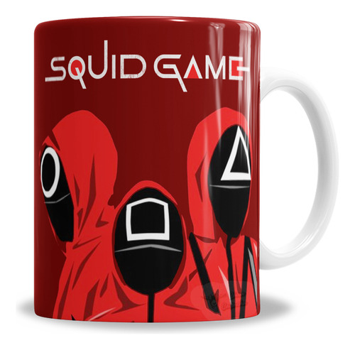 Taza De Cerámica Juego Del Calamar Squid Game, Elegí Modelo