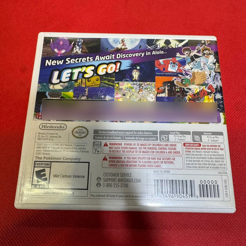 Pokémon Ultra Moon Nintendo 3ds Original (Usado)