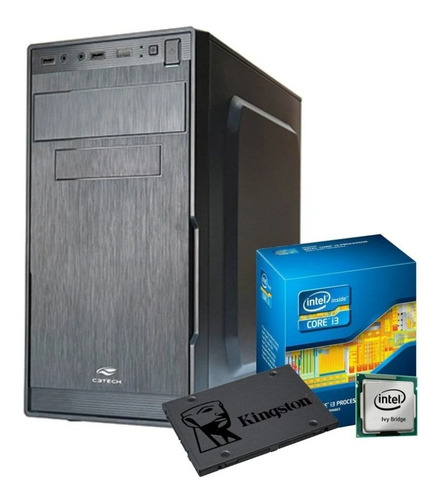 Pc Cpu Intel Core I3 + 8gb Ram + Hd 240gb Ssd +dvdrw + Wifi