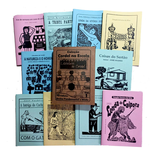 Coleção Cordel Na Escola Vol: 1, 2, 3 (30 Folhetos)